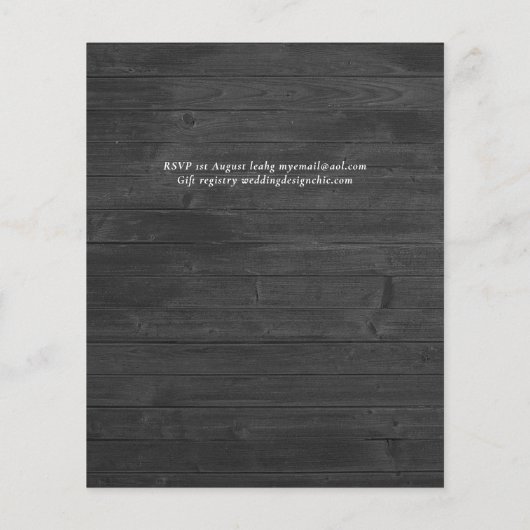 BUDGET Eucalyptus groen Huwelijk Flyer (Achterkant)