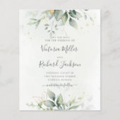 Budget Eucalyptus Groen Loof Save The Date (Voorkant)