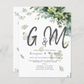 BUDGET Eucalyptus Groene Blad Botanische Trouwdag (Voorkant / Achterkant)