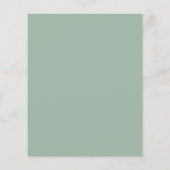 Budget Eucalyptus Groene Bladeren Elegante Trouwda (Achterkant)