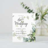 BUDGET Eucalyptus Groene Bladeren Smaragd Bruiloft (Staand voorkant)