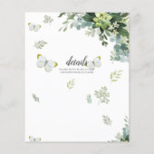 BUDGET Eucalyptus Groene Bladeren Smaragd Bruiloft (Achterkant)