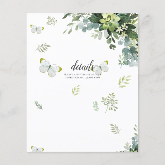 BUDGET Eucalyptus Groene Bladeren Smaragd Bruiloft (Achterkant)