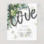 BUDGET Eucalyptus Groene Bladeren Smaragd Bruiloft (Voorkant)