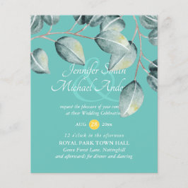 Budget Eucalyptus Groene Bladeren Trouw Uitnodigin