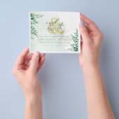 BUDGET Eucalyptus Groene Gebieden Gouden Huwelijk  Flyer (Hand)