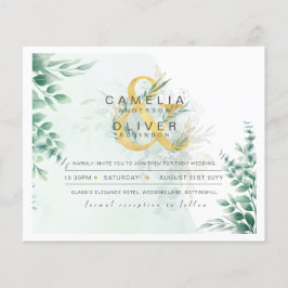 BUDGET Eucalyptus Groene Gebieden Gouden Huwelijk  Flyer