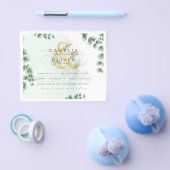 BUDGET Eucalyptus Groene Huwelijk Goud Huwelijk QR Flyer (Enkel)