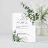 BUDGET Eucalyptus groene huwelijksbeplanting (Staand voorkant)