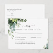 BUDGET Eucalyptus groene huwelijksfeest decoratie Briefkaart (Voorkant / Achterkant)