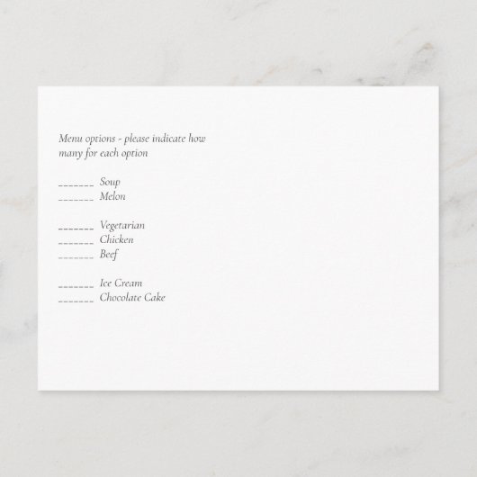 BUDGET Eucalyptus groene huwelijksfeest decoratie Briefkaart (Achterkant)