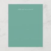 Budget Eucalyptus Groene Huwelijksuitnodigingen (Achterkant)