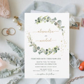 Budget Eucalyptus Groene Huwelijksuitnodigingen Flyer