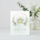 BUDGET Eucalyptus Groene Tuintjes Gouden Bruiloft (Staand voorkant)