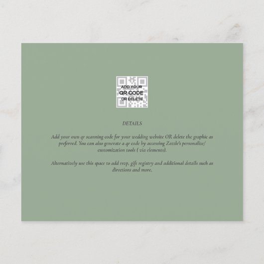 BUDGET Eucalyptus Groene Tuintjes Gouden Bruiloft  Flyer (Achterkant)