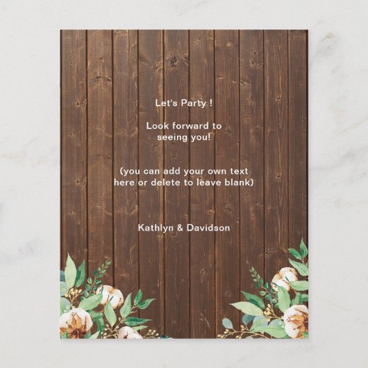 BUDGET Eucalyptus I DO Engagement Party Investisse (Achterkant)