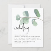 BUDGET Eucalyptus Informal Script Weddenschap Uitn (Voorkant)