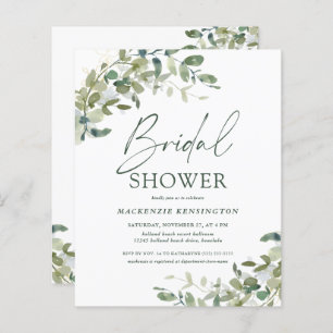 Budget Eucalyptus Ivy Bridal Shower