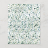 Budget Eucalyptus Leaves Baptisme Invitation (Achterkant)