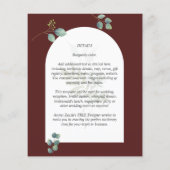 BUDGET Eucalyptus Leaves Overlay Arch Weddenschap (Achterkant)