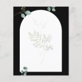 BUDGET Eucalyptus Leaves Overlay Arch Weddenschap Flyer (Achterkant)