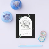 BUDGET Eucalyptus Leaves Overlay Arch Weddenschap Flyer (Enkel)