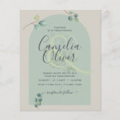 BUDGET Eucalyptus Leaves Overlay Arch Weddenschap Flyer (Voorkant)
