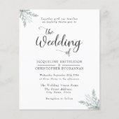 Budget Eucalyptus Leaves Weddenschap Flyer (Voorkant)