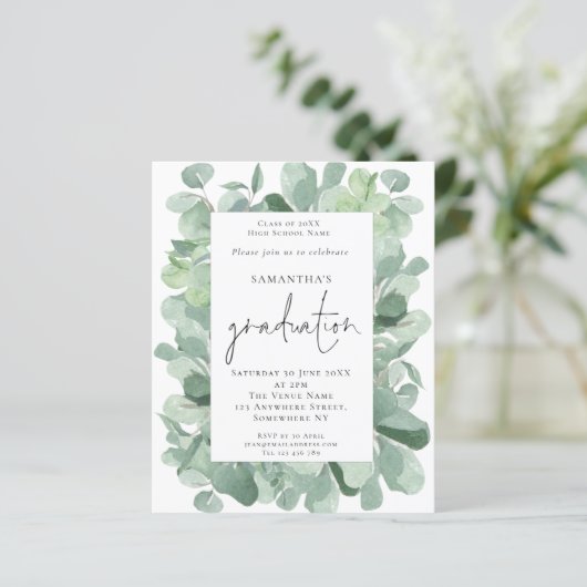 Budget Eucalyptus Lijst Foto Afstudeerder Partij U (Staand voorkant)