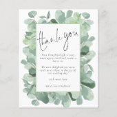 Budget Eucalyptus Lijst Foto bruiloft Dank u (Voorkant)