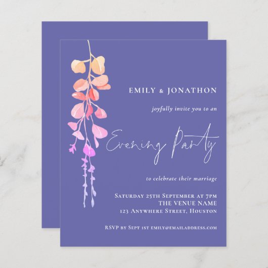 Budget Eucalyptus Lila Weddenschap (Voorkant / Achterkant)