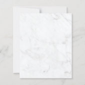 Budget Eucalyptus Marble Wedding Uitnodiging (Achterkant)