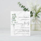 Budget Eucalyptus Marmer Wedding Evening Party (Staand voorkant)