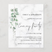 Budget Eucalyptus Marmer Wedding Evening Party (Voorkant)