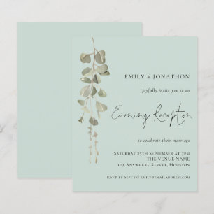 Budget Eucalyptus Mint Wedding Reception nodigt ui