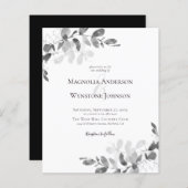 Budget Eucalyptus Monochrome Weddenschap (Voorkant / Achterkant)