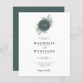 BUDGET Eucalyptus Monogram Weddenschap (Voorkant / Achterkant)