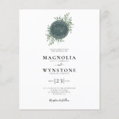 BUDGET Eucalyptus Monogram Weddenschap (Voorkant)