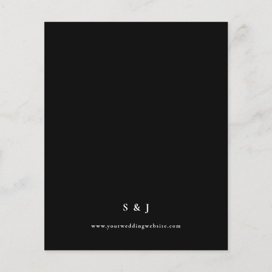 Budget Eucalyptus Olijfgroen Zwart Trouwen (Achterkant)