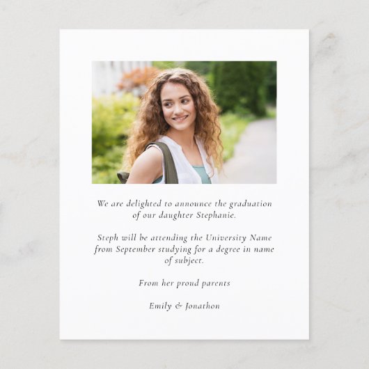 Budget Eucalyptus Photo 2023 Congrats Afstuderen (Achterkant)