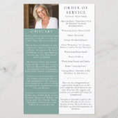 BUDGET Eucalyptus Photo Memorial Service Programme (Achterkant)
