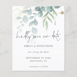 Budget Eucalyptus Powder Blue Gold sparen de datum