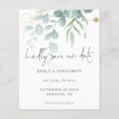 Budget Eucalyptus Powder Blue Gold sparen de datum (Voorkant)