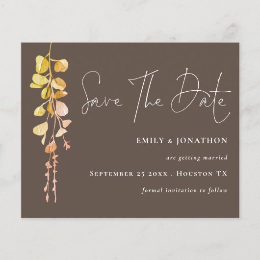 Budget Eucalyptus QR Code Earth toon sparen de dat (Voorkant)