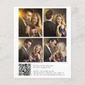 Budget eucalyptus QR CODE - fotobruiloft uitnodigi Flyer (Achterkant)