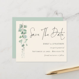 Budget Eucalyptus QR Code Sage Ivory behalve datum