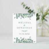 Budget Eucalyptus QR Code Weddenschap (Staand voorkant)