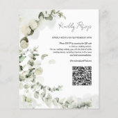 Budget Eucalyptus QR Code Weddenschap (Achterkant)