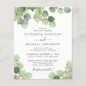 Budget Eucalyptus QR Code Weddenschap (Voorkant)