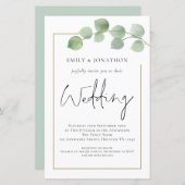 BUDGET Eucalyptus QR Code Weddenschap (Voorkant / Achterkant)